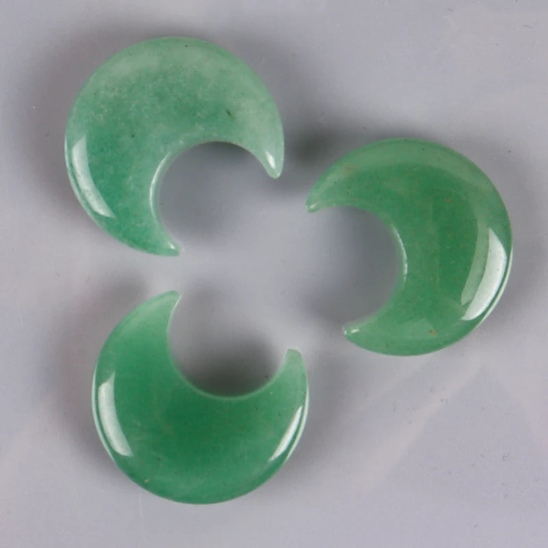 Crystal Mini Moon Ornament Natural Stone