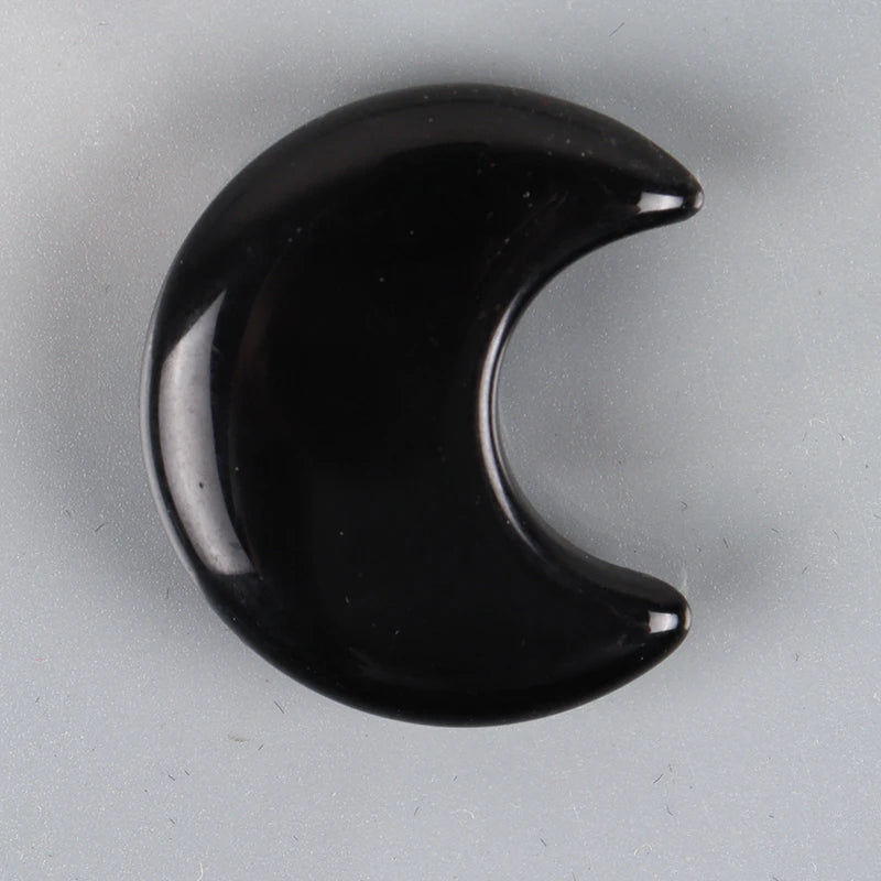 Crystal Mini Moon Ornament Natural Stone