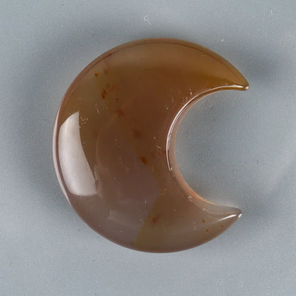 Crystal Mini Moon Ornament Natural Stone