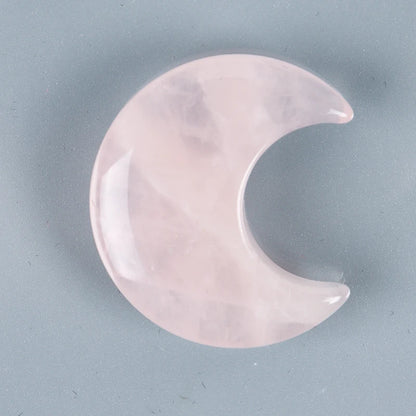 Crystal Mini Moon Ornament Natural Stone