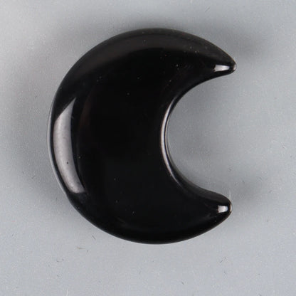 Crystal Mini Moon Ornament Natural Stone